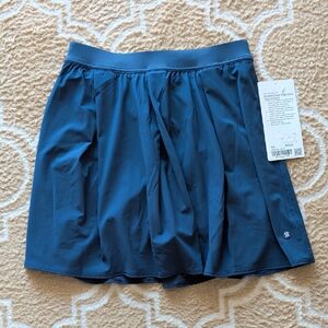 Lululemon Angled-Pleat High-Rise Tennis Skirt Blue Twill NWT